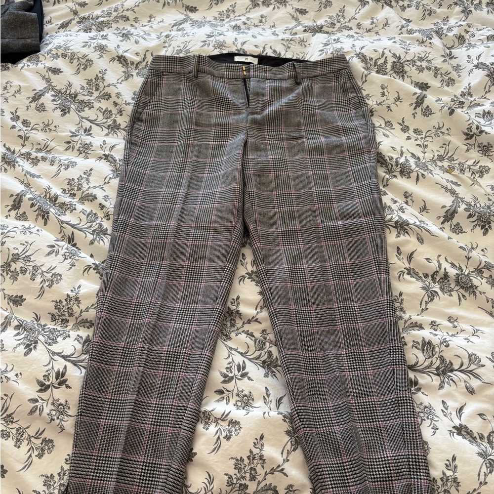 PT01 Gray Plaid wool pants